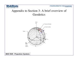 Appendix to Section 3: a Brief Overview of Geodetics