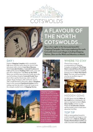 A Flavour of the North Cotswolds