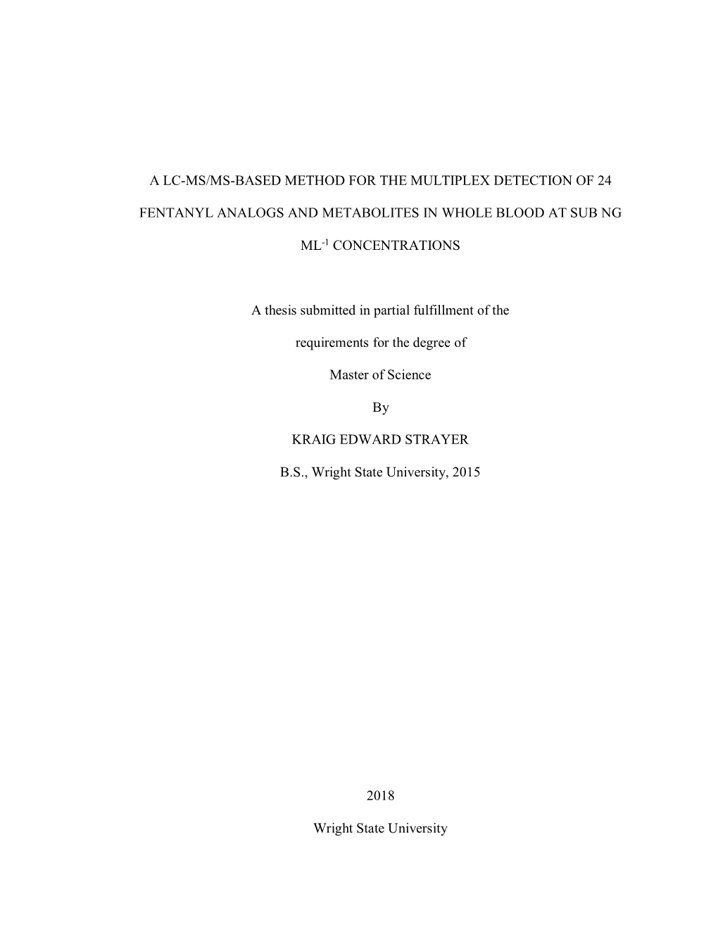 A Lc-Ms/Ms-Based Method for the Multiplex Detection of 24