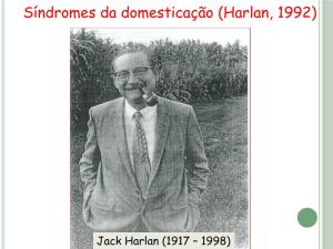 Síndromes Da Domesticação (Harlan, 1992)