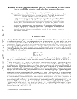 Arxiv:1812.02201V1 [Nlin.CD] 5 Dec 2018 of Hidden Attractors Is Much More Challenging and Requires the Development of Special Methods