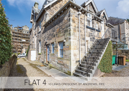 Flat 4 10 Links Crescent, St Andrews, Fife