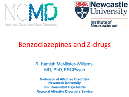 Benzodiazepines and Z-Drugs
