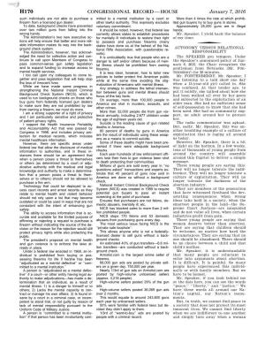 Congressional Record—House H170