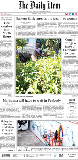 Marijuana Will Have to Wait in Peabody INSIDE Opinion by Thomas Grillo She Said