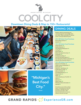 “Michigan's Best Food City.”