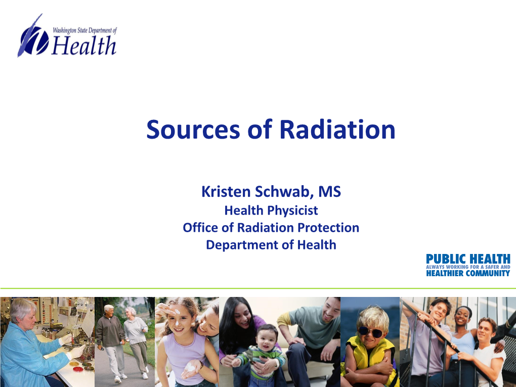 Sources of Radiation