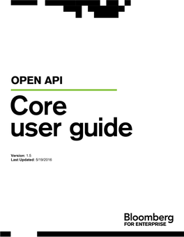 BLPAPI Core User Guide