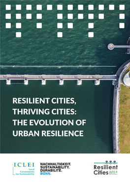 Resilient Cities, Thriving Cities: the Evolution of Urban Resilience Acknowledgements