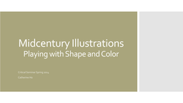 Midcentury Llustrations: Playing with Shape and Color
