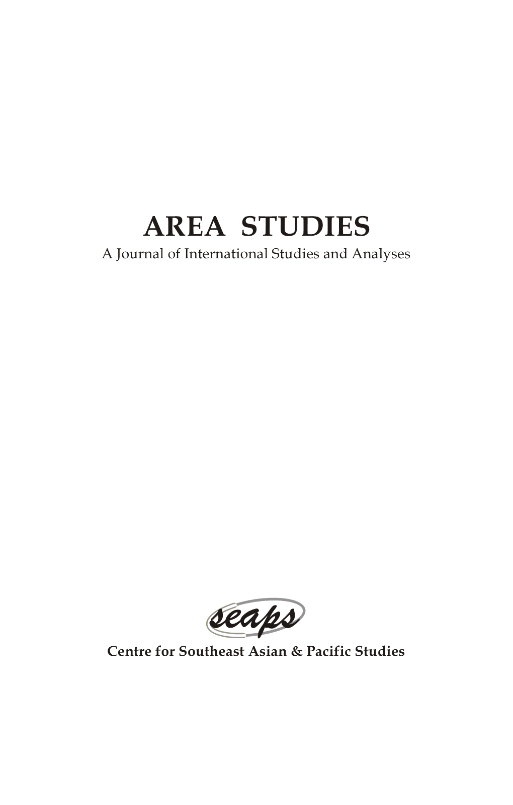 Area Studies October 2014