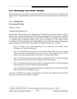 5.9 Hydrology and Water Quality