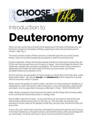 Introduction to Deuteronomy