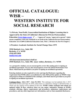 Wisr – Western Institute for Social Research