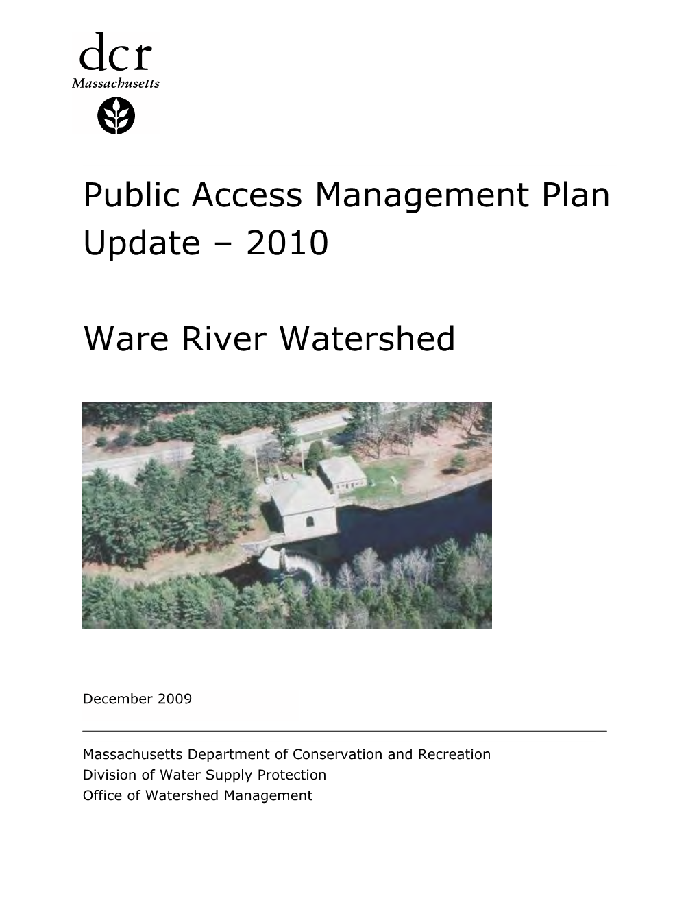 2010 Ware River Watershed Access Plan