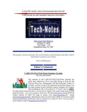 Tech-Notes #119