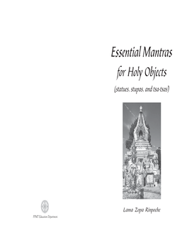 Essential Mantras for Holy Objects Essential Mantras for Holy Objects 1