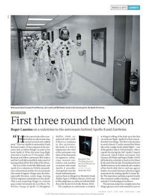 First Three Round the Moon Roger Launius on a Valentine to the Astronauts Behind Apollo 8 and Earthrise