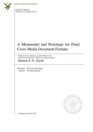 A Metamodel and Prototype for Fluid Cross-Media Document Formats