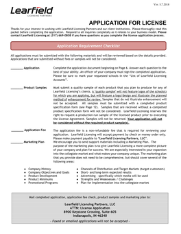 LLP License Application