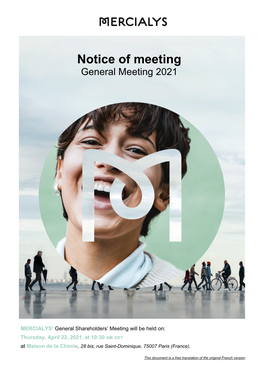 2021 Notice of Meeting Brochure