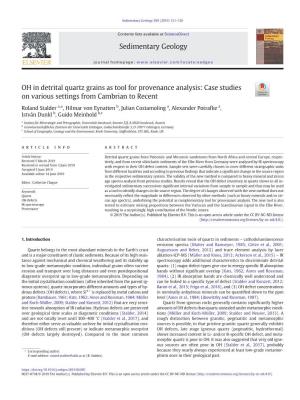 OH in Detrital Quartz Grains As Tool for Provenance Analysis: Case Studies on Various Settings from Cambrian to Recent