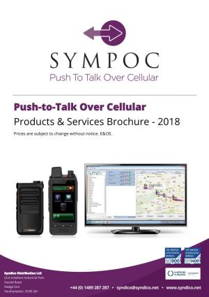 Push-To-Talk Over Cellular Products & Services Brochure