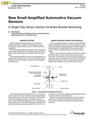 AN4007, New Small Amplified Automotive Vacuum Sensors