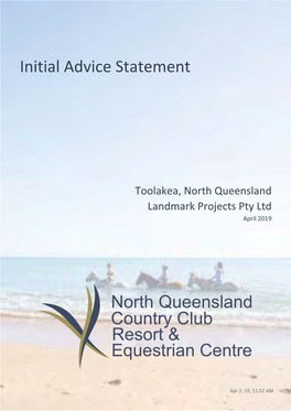 North Queensland Country Club Resort and Equestrian Centre Initial