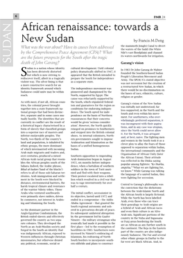 African Renaissance: Towards a New Sudan 7