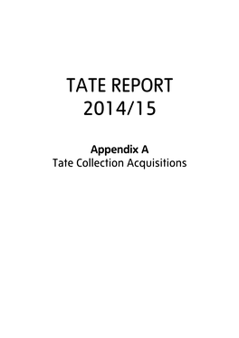 Tate Report 2014/15