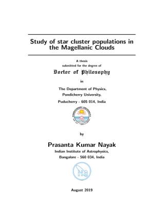 Study of Star Cluster Populations in the Magellanic Clouds Prasanta