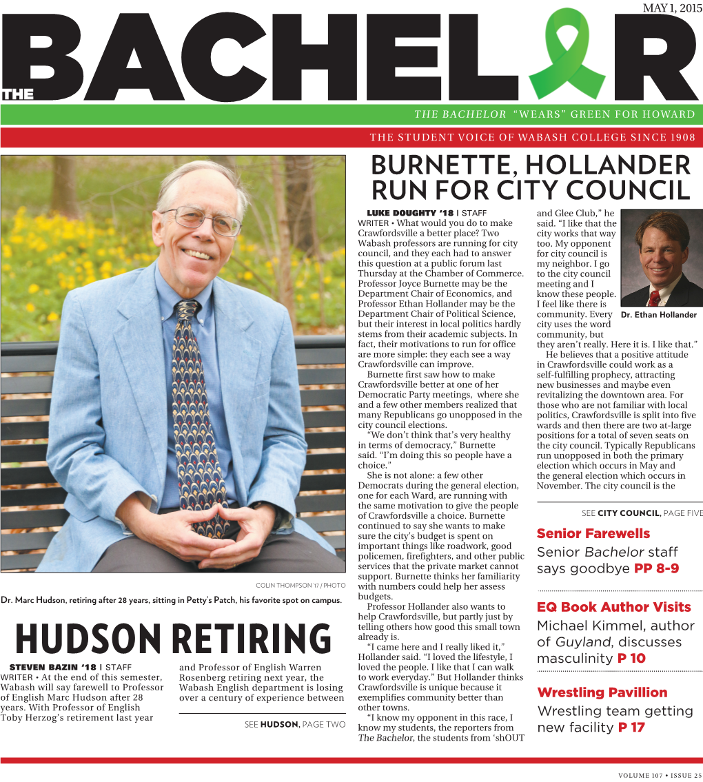 HUDSON RETIRING Hollander Said