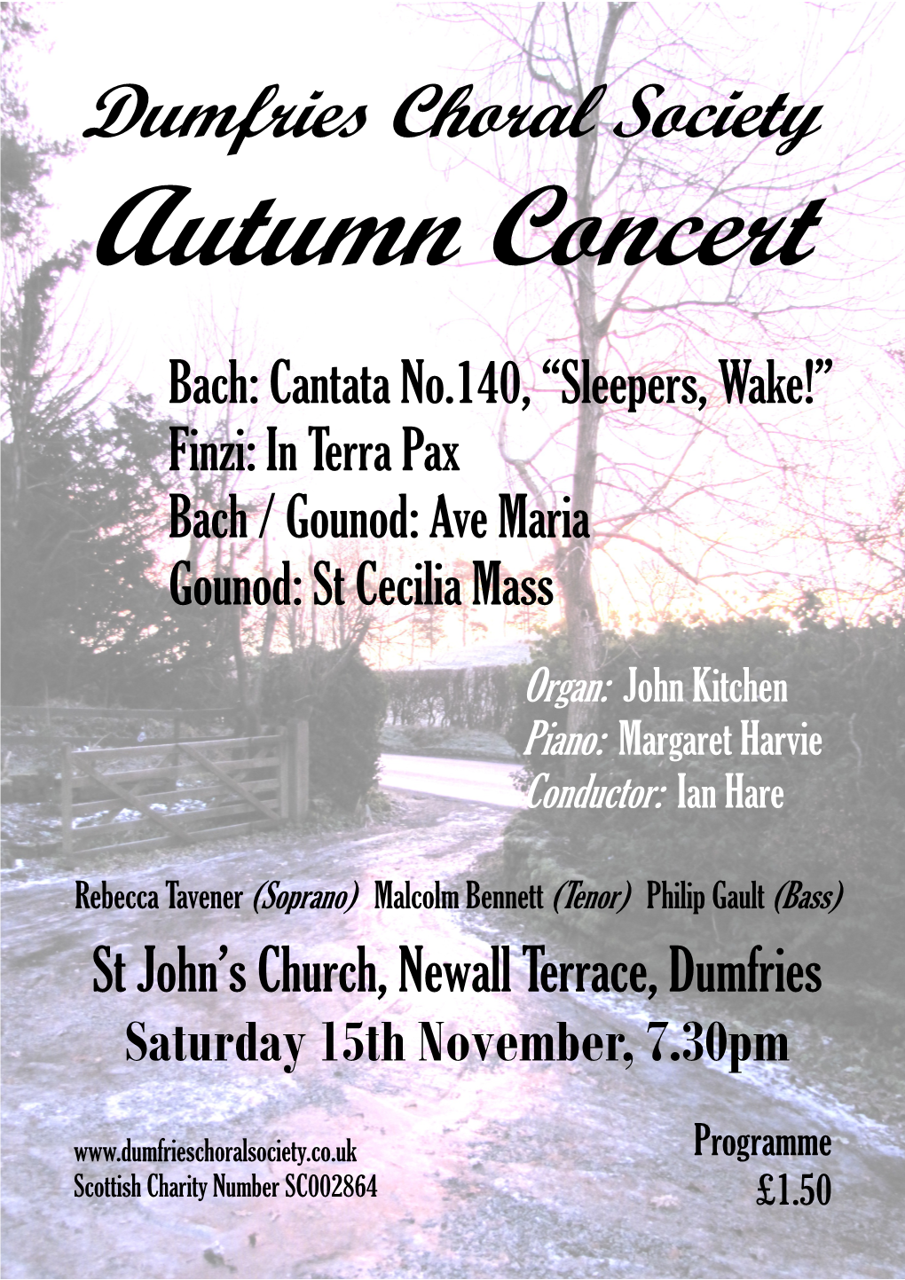 Autumn 2014 Concert Programme