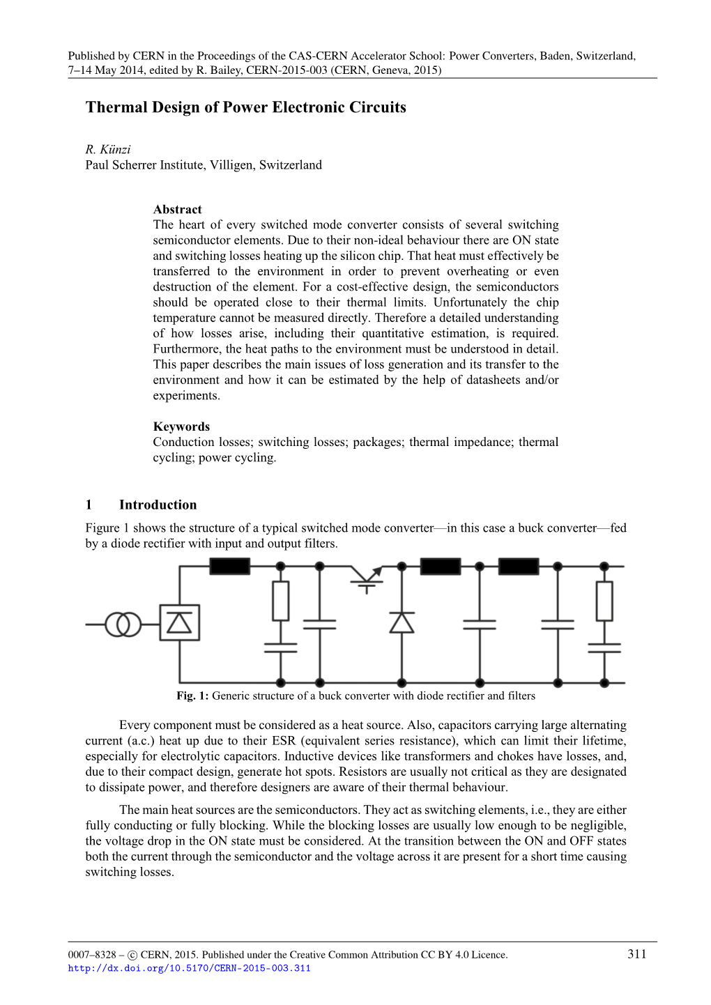 Thermal Design of Power Electronic Circuits