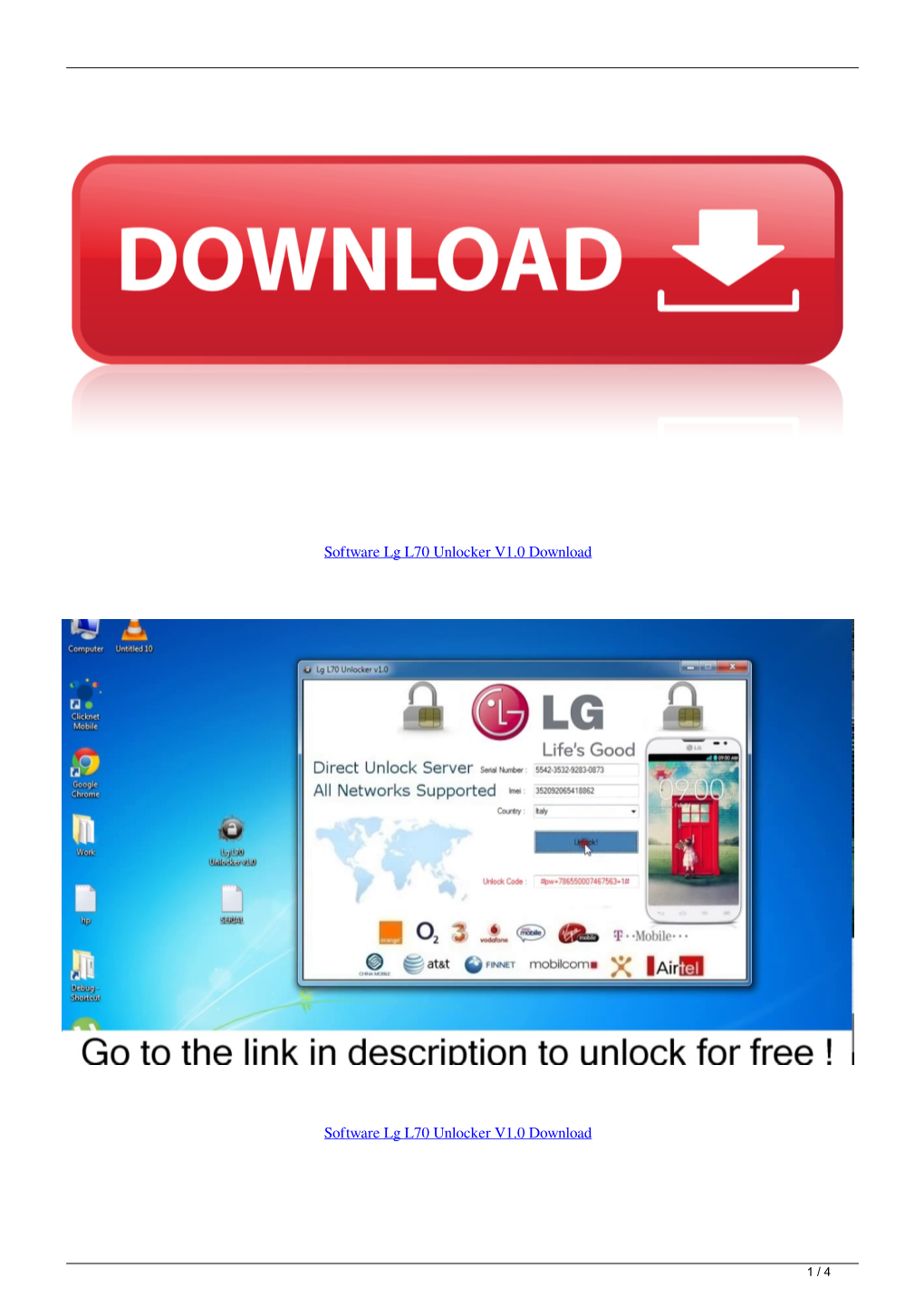 Software Lg L70 Unlocker V10 Download