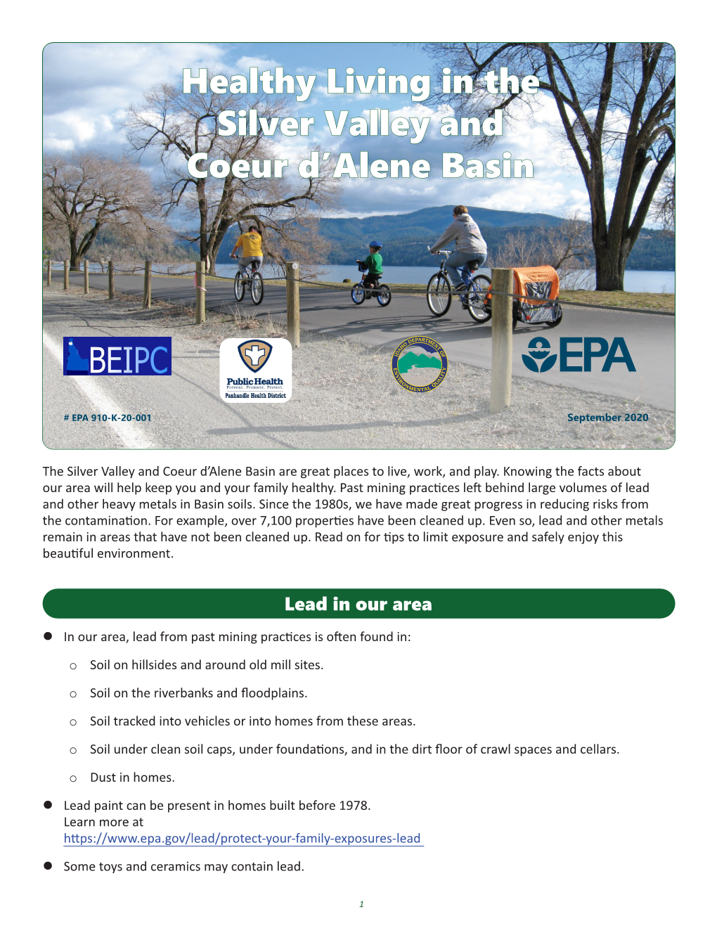 Healthy Living in the Silver Valley and Coeur D'alene Basin