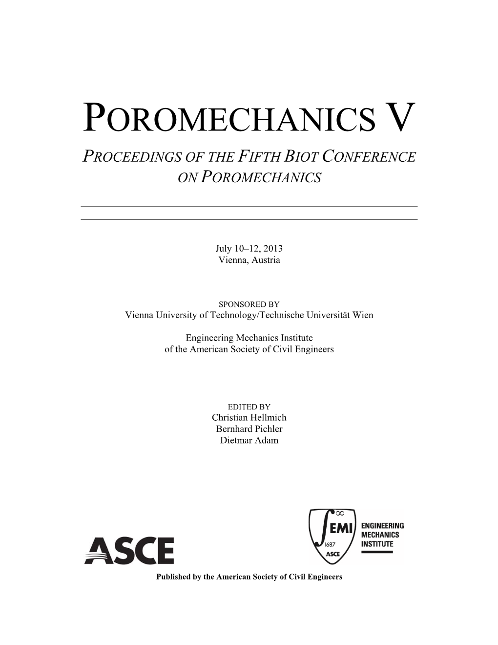 Poromechanics V Proceedings of the Fifth Biot Conference on Poromechanics