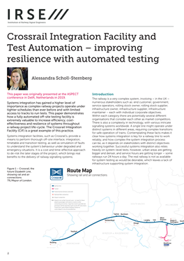 Crossrail Integration Facility and Test Automation – Improving Resilience with Automated Testing