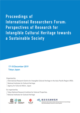 Perspectives of Research for Intangible Cultural Heritage