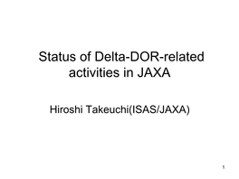 Status of Delta-DOR Interoperability Testing in JAXA
