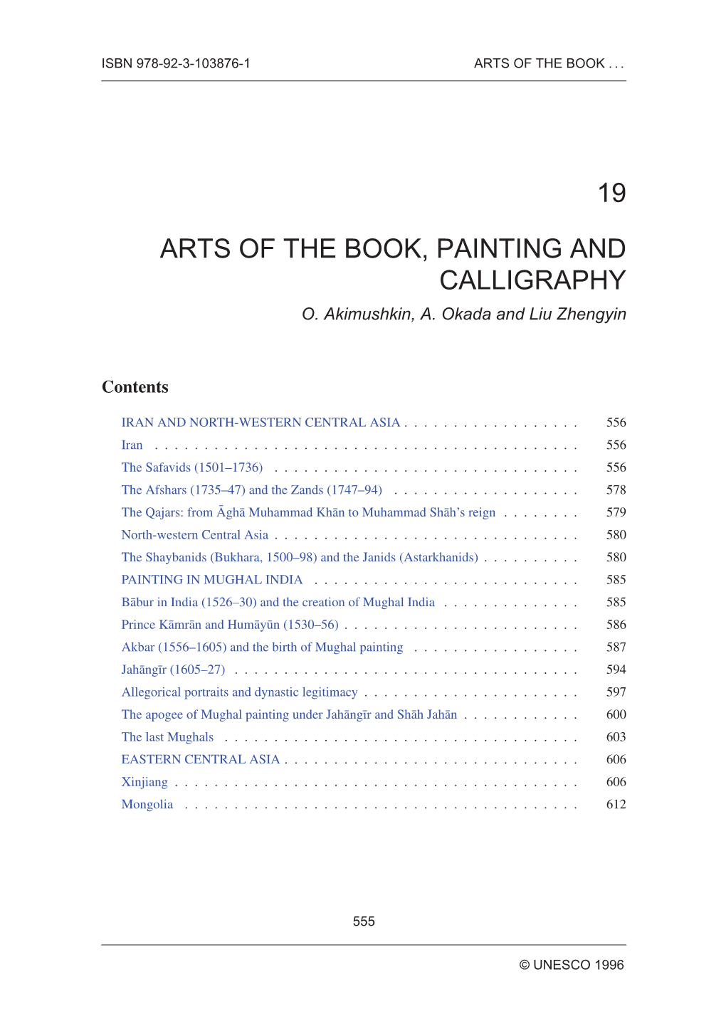19 Arts of the Book, Painting and Calligraphy
