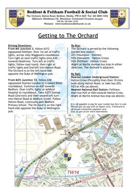 Getting to the Orchard