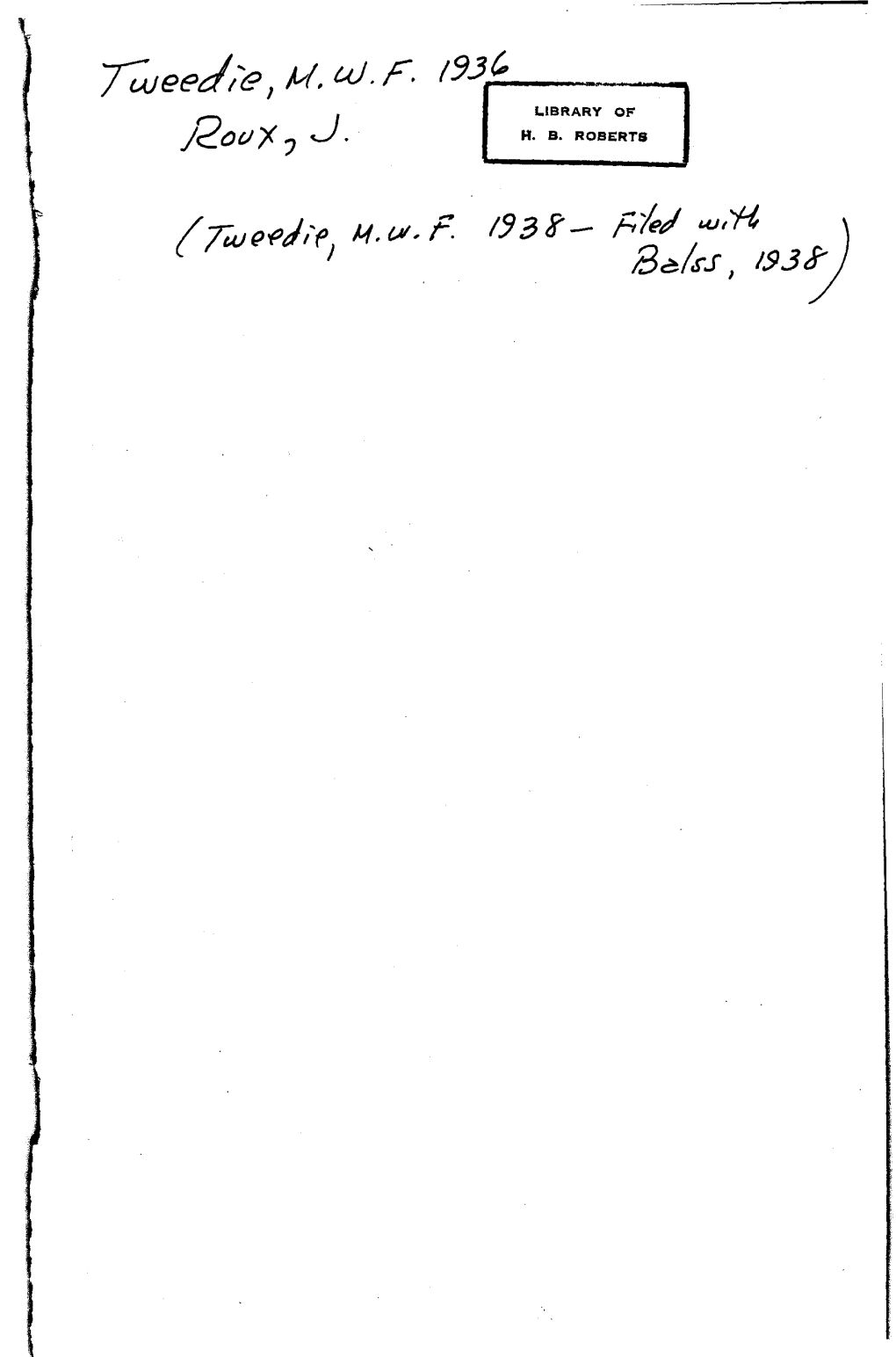 Sesarma Which Are Represented by Single Specimens Or by Juvenile Series, for the Proper Treatment of Which Further Collecting and Study Is Necessary