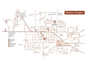 Official Map of Downtown Sisters Oregon