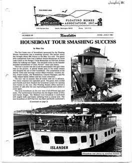 Seattle Floating Homes Newsletter 89