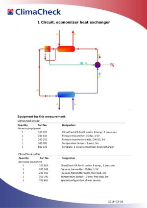 1 Circuit, Economizer Heat Exchanger Equipment for This Measurement