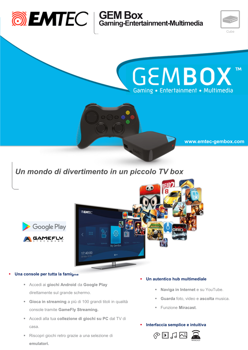 GEM Box Gaming-Entertainment-Multimedia