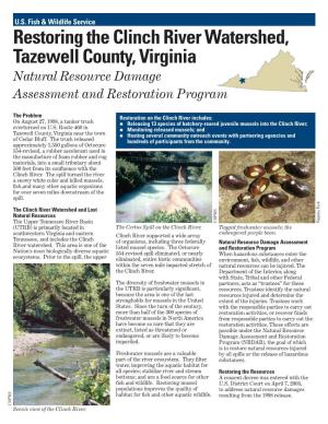 Restoring the Clinch River Watershed, Tazewell County, Virginia Natural Resource Damage Assessment and Restoration Program