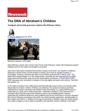 The DNA of Abraham's Children